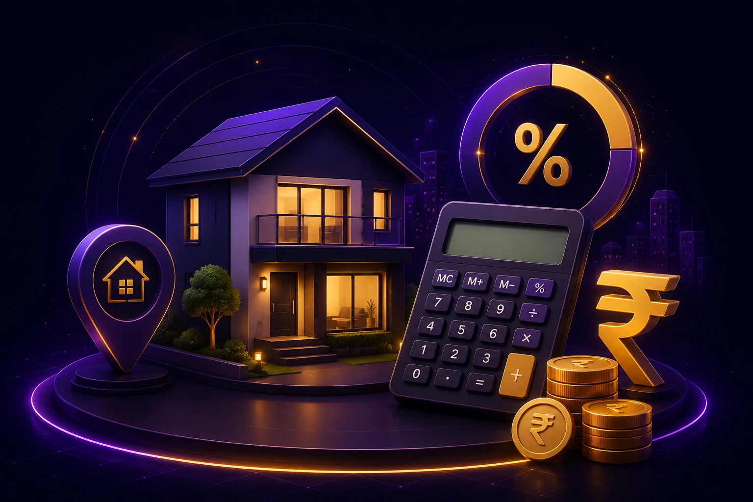 Calculate house rent allowance with city and salary details